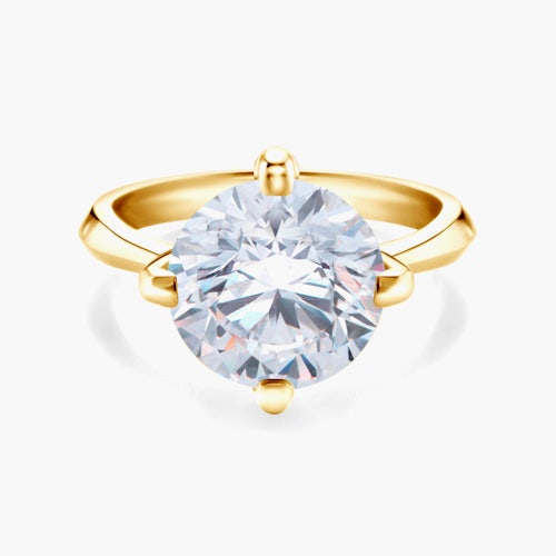 Pierścionek zaręczynowy The Light: złoty, diament